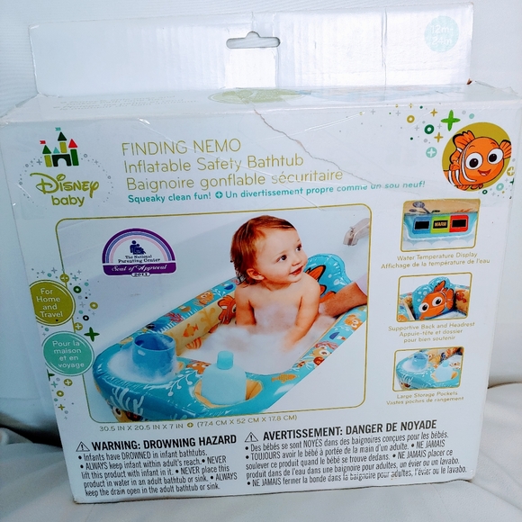 disney nemo inflatable safety bathtub